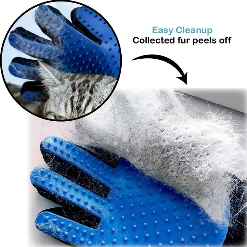 FuloraScrub™ Silicone Pet Grooming Gloves