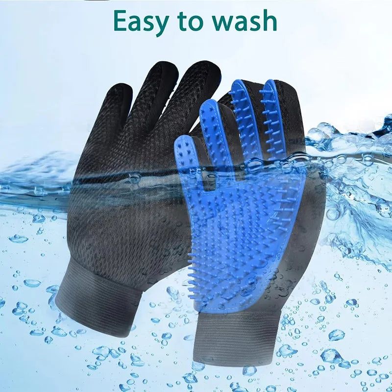 FuloraScrub™ Silicone Pet Grooming Gloves