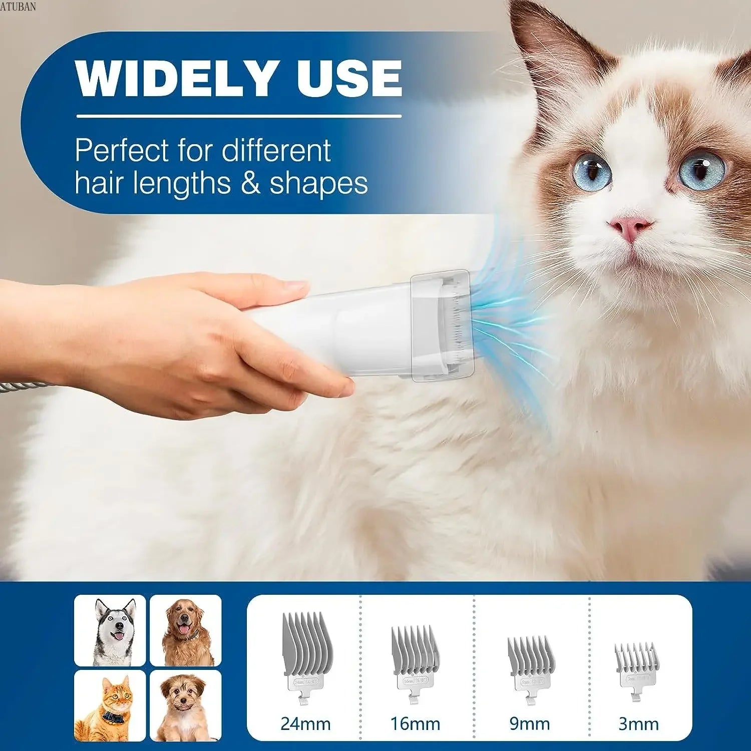 FuloraClean™ Grooming Vacuum Kit