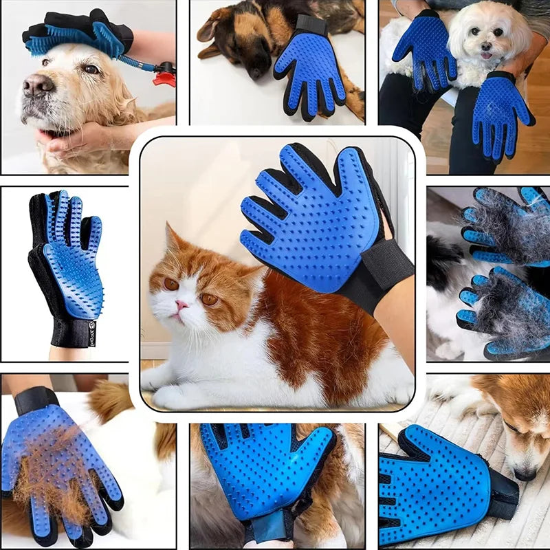 FuloraScrub™ Silicone Pet Grooming Gloves