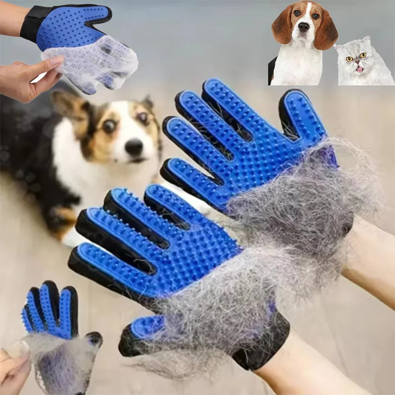 FuloraScrub™ Silicone Pet Grooming Gloves